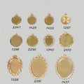 Alloy Gem Pendant Settings for DIY Jewelry Making
