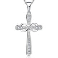 Eternal Infinity Love Mobius Ring Necklace Fashion Metal Pendant Necklace Jewelry view 1