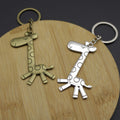 Zinc Alloy Giraffe Keychain Bag Charm Gift view 3