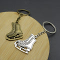 Zinc Alloy Ice Skate Keychain Bag Charm Gift view 3