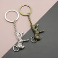 Zinc Alloy Leopard Shape Keychain Bag Charm Gift view 1