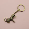 Zinc Alloy Leopard Shape Keychain Bag Charm Gift view 6