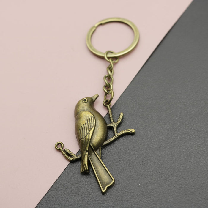 Zinc Alloy Simple Flying Bird Keychain For Bag Charm Gift