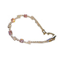 Light Luxury Zircon Square Claw Beaded Bracelet Geometric Elegant Fashion Hand Jewelry view 5