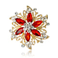 Alloy Rhinestone Flower Brooch Pin For Womens Clothing Hats And Accessories view 2