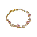 Light Luxury Geometric Square Zircon Prong Bangle Korean Style Sweet Fashion Bracelet view 5