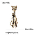 Alloy Enamel Cat Brooch Pin For Suits Dresses And Apparel view 6