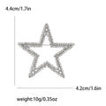 Alloy Rhinestone Hollow Star Brooch For Women's Clothing Accessories view 6