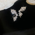 Minimalist Zircon Butterfly Wing Clip-on Earrings, No-Piercing Ear Cuffs For Women view 4