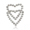 Alloy Rhinestone Hollow Heart Brooch Pin For Women's Clothing Accessories view 5