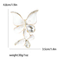 Alloy Matte Enamel Butterfly Brooch For Women's Clothing Accessories view 6
