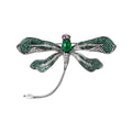 Alloy Green Dragonfly Pendant Brooch For Fashion Clothing Accessories view 5