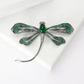 Alloy Green Dragonfly Pendant Brooch For Fashion Clothing Accessories view 2