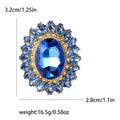 Alloy Crystal Sunflower Brooch Pin For Elegant Fashion Apparel view 4