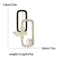 Alloy Pearl Ring Butterfly Brooch Pin For Fashion Clothing view 6