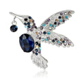 Alloy Rhinestone Hummingbird Brooch Pin For Elegant Clothing Decoration view 5