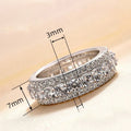 European Unisex Hip Hop Full Pave Ring, New Trendy Street Fashion Statement Finger Jewelry view 4