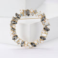 Alloy Rhinestone Wreath Brooch Pin For Women's Apparel Accessories view 2
