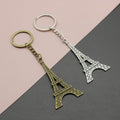 Metal Eiffel Tower Pendant Keychain Travel Gift Bag Charm view 1