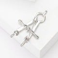 Alloy Compass Brooch Pin For Creative Casual Clothing Accessories view 3