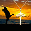 Hip Hop Infinity 8 Pendant Necklace, Mobius Ring Style Trendy European Fashion Chain Jewelry view 2