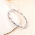 Twisted Circle Index Finger Ring, Cross Border Hip Hop Minimalist Plain Band Fashion Pinky Ring view 3