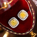 Sparkling Square Zircon Stud Earrings Simple Korean Style Crystal Inlaid Earrings For Women view 1