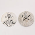 Zinc Alloy Skull Clock Charm Pendant for DIY Necklace Bracelet Jewelry Making view 3