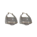 Copper Zircon Handbag Tassel Drop Earrings Geometric Luxury Commuter Jewelry view 5
