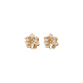 Fresh Acrylic Camellia Flower Stud Earrings Silver Needle Sweet Minimalist Earrings For Women view 5
