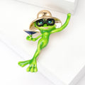 Alloy Frog Model Brooch For Casual Clothing And Animal Decoration view 2