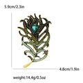 Alloy Peacock Feather Brooch Pin For Suit And Dress Accessories view 7