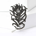 Alloy Peacock Feather Brooch Pin For Suit And Dress Accessories view 2
