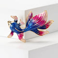 Alloy Enamel Goldfish Brooch Pin For Daily Outfit Decoration view 2
