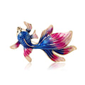 Alloy Enamel Goldfish Brooch Pin For Daily Outfit Decoration view 5