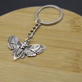 Zinc Alloy Moth Skull Keychain For Gothic Bag Charm view 4