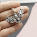 Zinc Alloy Moth Skull Keychain For Gothic Bag Charm view 3