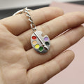 Metal Paint Palette Keychain Gift view 4