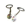 Metal Paint Palette Keychain Gift view 5