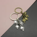 Metal Dragonfly Keychain Bag Charm – Antique Copper view 1