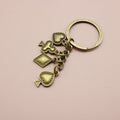 Metal Dragonfly Keychain Bag Charm – Antique Copper view 3