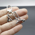 Alloy Golf Ball Basketball Keychain Vintage Gift view 2