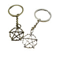 Metal Five Point Star Keychain Minimalist Bag Charm Gift view 5