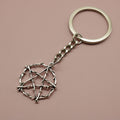 Metal Five Point Star Keychain Minimalist Bag Charm Gift view 3