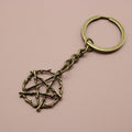 Metal Five Point Star Keychain Minimalist Bag Charm Gift view 6