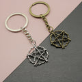 Metal Five Point Star Keychain Minimalist Bag Charm Gift view 1