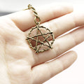 Metal Five Point Star Keychain Minimalist Bag Charm Gift view 4