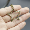 Metal Simple Five Point Star Keychain Bag Charm view 4