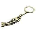 Metal Fish Bone Keychain Bag Charm view 5