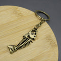 Metal Fish Bone Keychain Bag Charm view 4